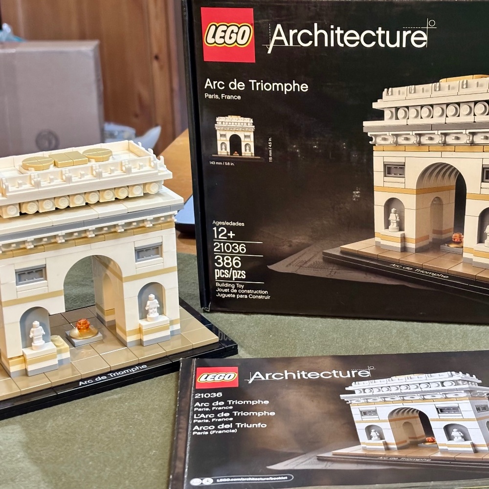 Previously built LEGO ARCHITECTURE "Arc de Triomphe". INCL. EVERYTHING.